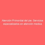 Atención Primordial del pie: Servicios especializados en atención medica